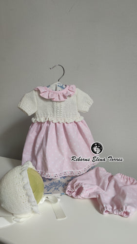 Conjunto 3 piezas Blanco-rosa