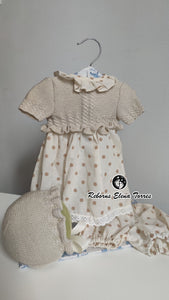 Conjunto 3 piezas Beige-lunares