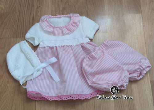 Conjuntos 3 piezas Blanco-Rosa