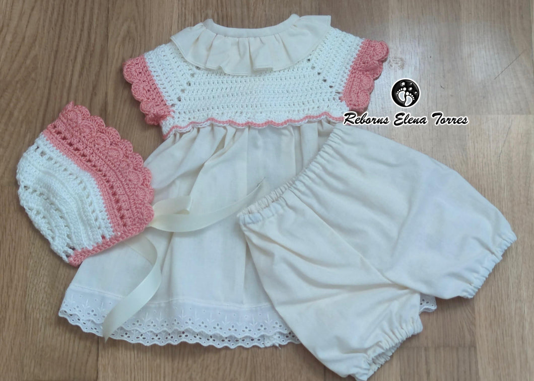 Conjunto 3 piezas Salmon-Beige