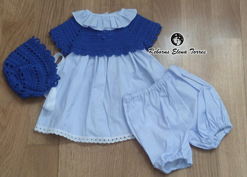 Conjunto 3 piezas Azul-Celeste