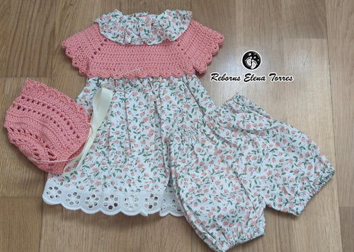 Conjunto 3 piezas Salmón-Estampado