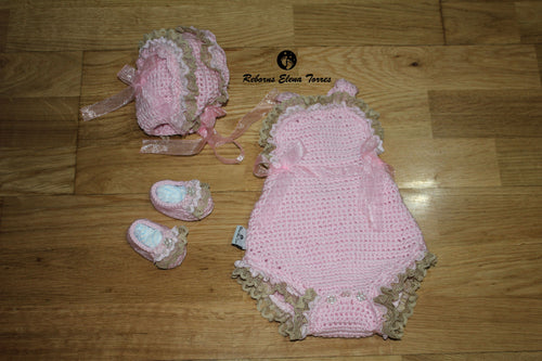 Conjunto 3 piezas Rosa