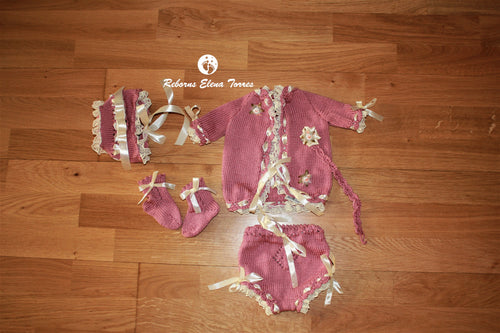 Conjunto 5 piezas Rosa-Palo