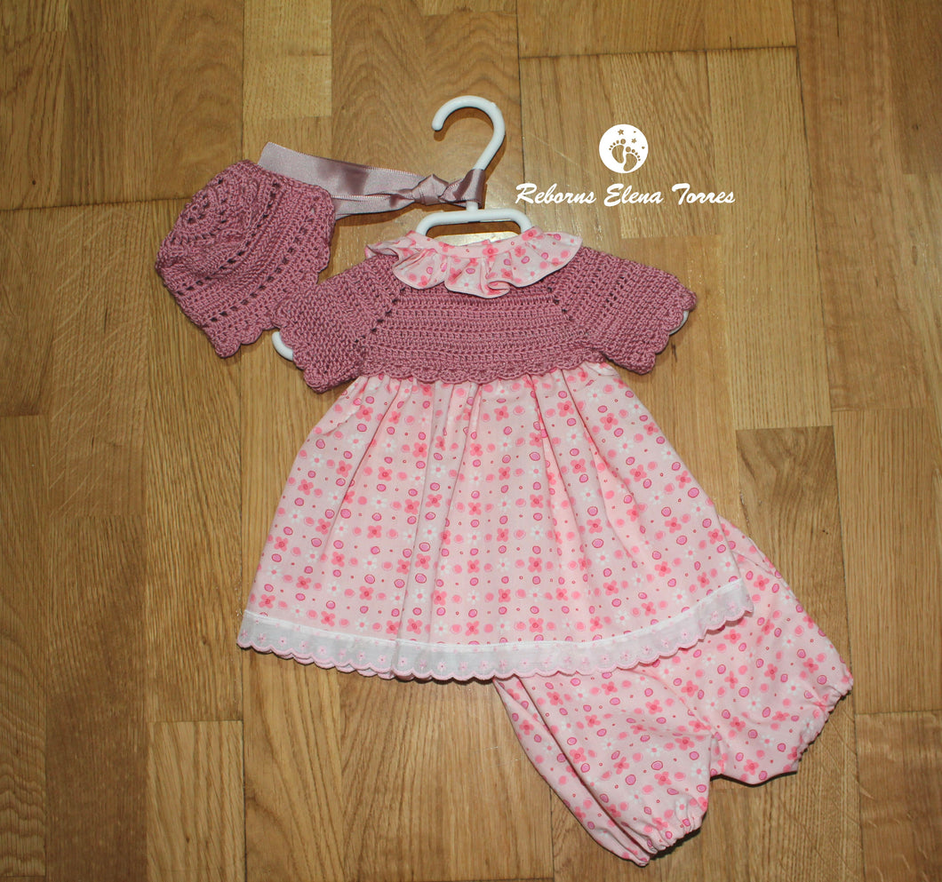 Conjunto niña Rosa Palo-Estampado