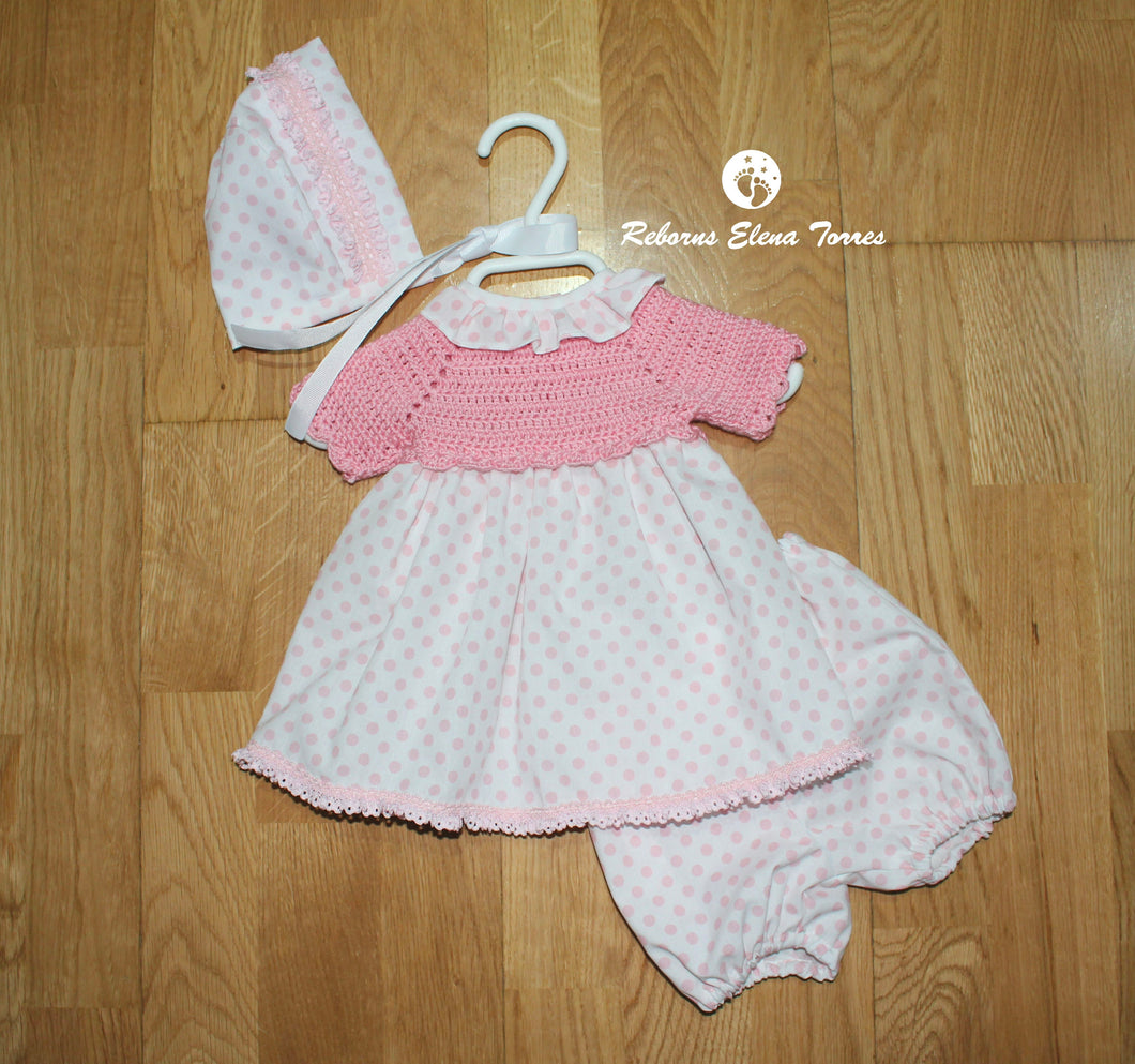 Conjunto niña Rosa-Lunares