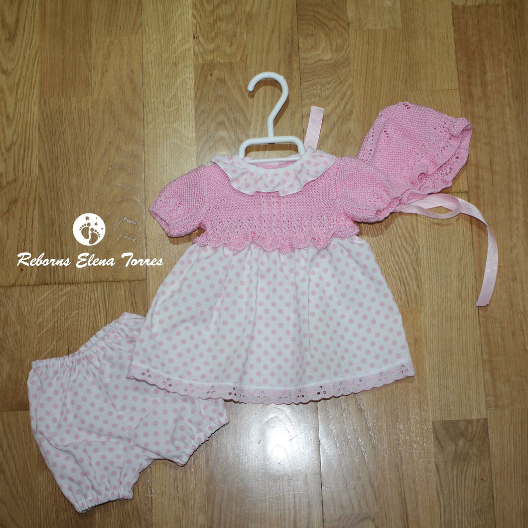 Conjunto niña Rosa-Lunares