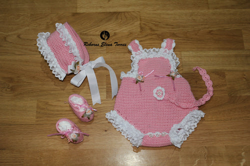 Conjunto 4 piezas Rosa