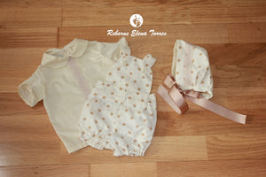 Conjunto niño Peto-Beige