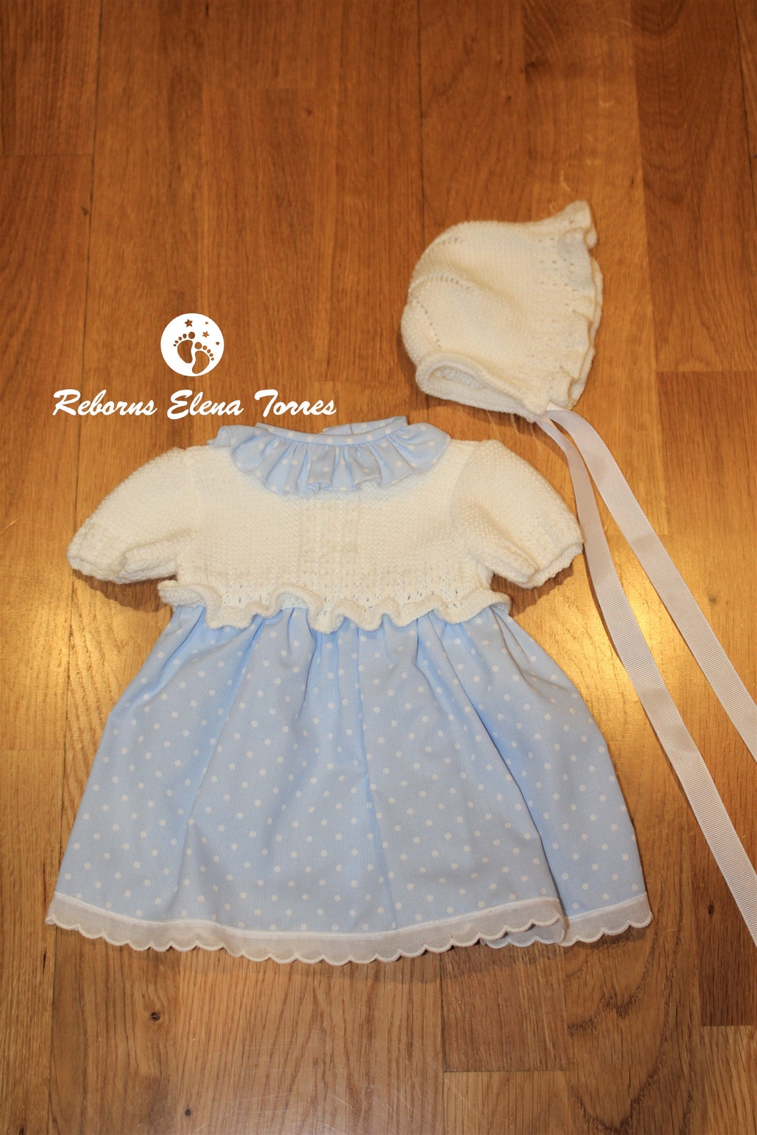 Conjunto Niña Blanco-Celeste