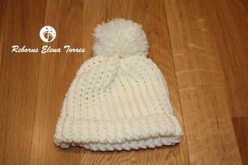 Gorrito de invierno Blanco roto