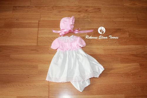 Conjunto niña Rosa-Blanco