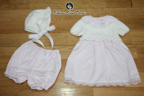 Conjunto niña Blanco-Rosa