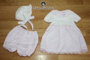 Conjunto niña Blanco-Rosa