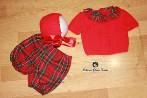 Conjunto niño Rojo Cuadros