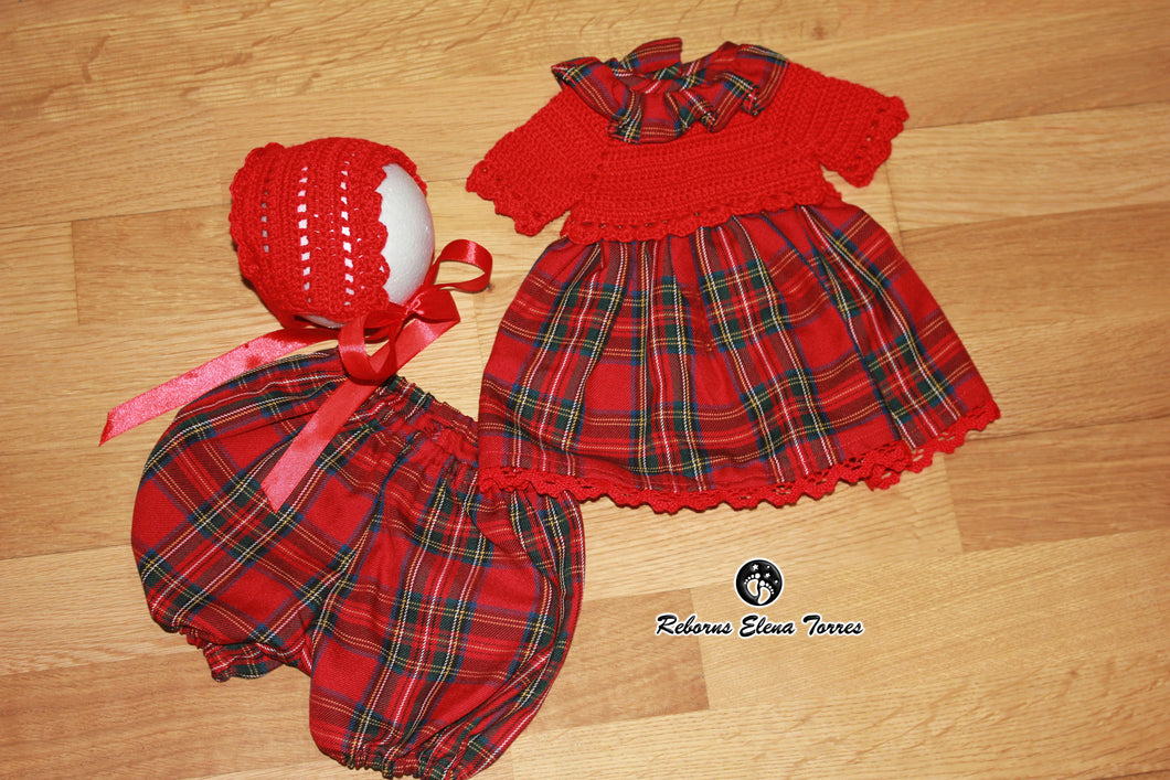 Conjunto niño Rojo Cuadros 2