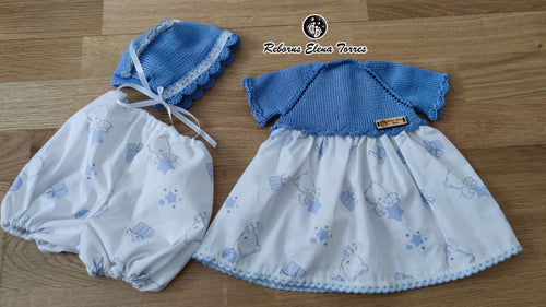 Conjunto 3 piezas Azul Ositos