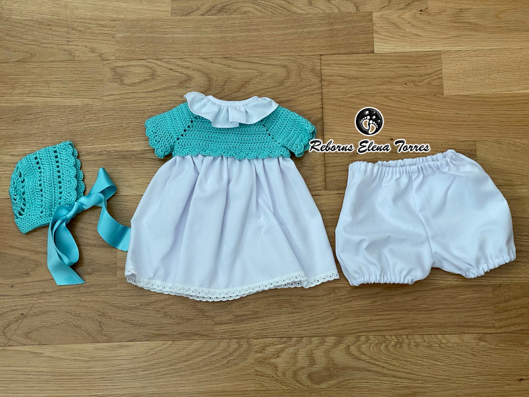 Conjunto niña piezas Verde-agua