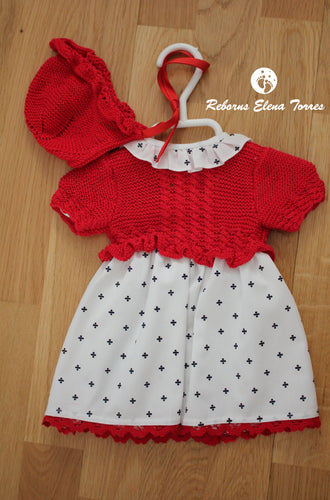 Conjunto niña Rojo-Blanco