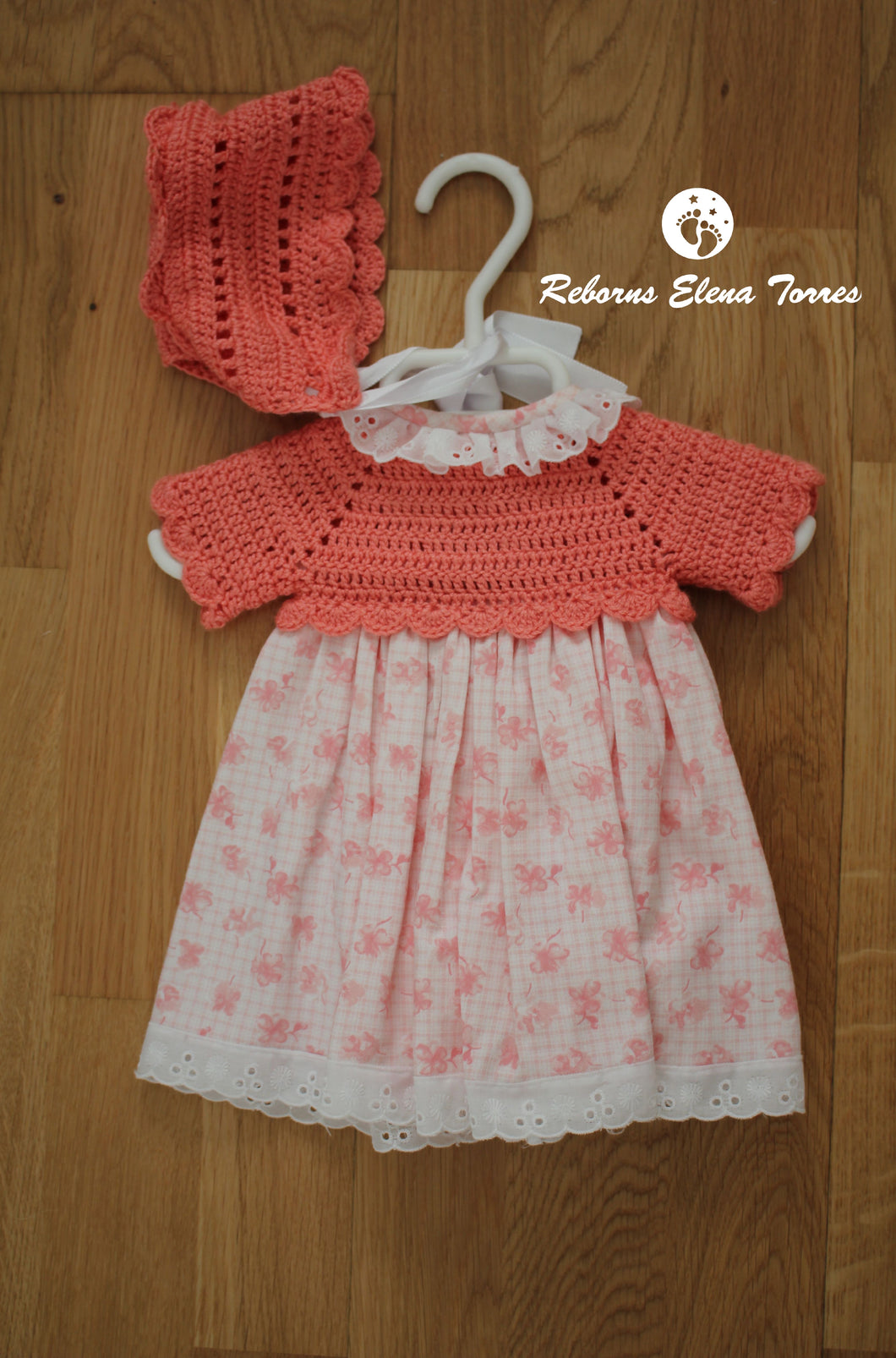 Conjunto niña coral claro