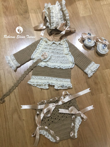 Conjunto 5 piezas color Beige Tostado