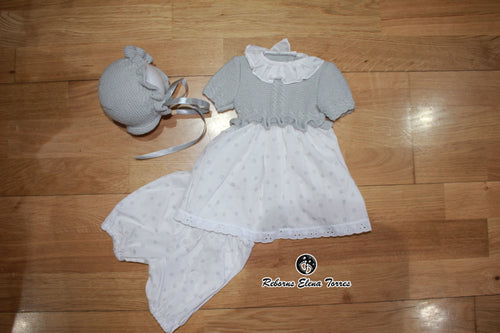 Conjunto niña 3 piezas Gris-Estrellas