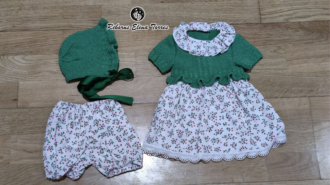 Conjunto 3 piezas Verde-Cereza