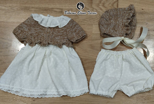 Conjunto 3 piezas Beige-Tostado