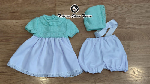 Conjunto 3 piezas verde-agua