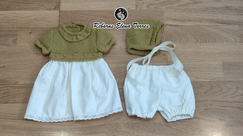 Conjunto 3 piezas mostaza